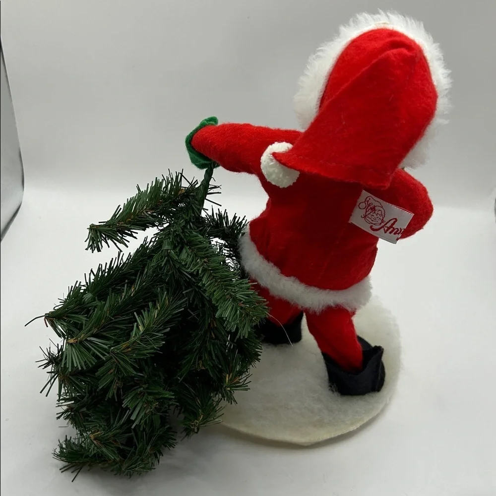 Vintage Annalee Santa with tree and Reindeer